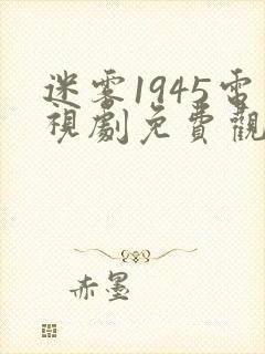 迷雾1945电视剧免费观看