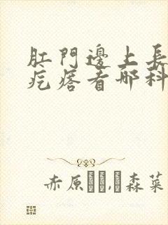 肛门边上长出硬疙瘩看哪科