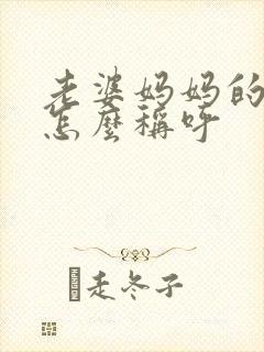 老婆妈妈的弟弟怎么称呼