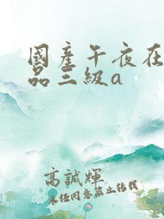 国产午夜在线精品三级a