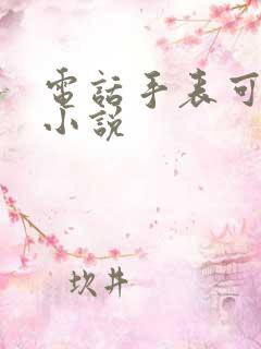 电话手表可以看小说