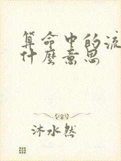 算命中的流年是什么意思