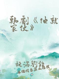 韩剧《他就是那家伙》