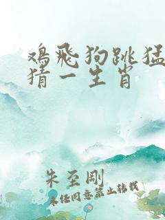 鸡飞狗跳猛虎来猜一生肖