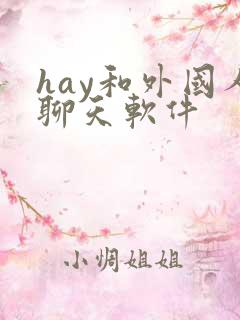 hay和外国人聊天软件 hay和外国人聊天软件