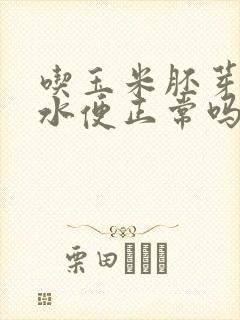 吃玉米胚芽粉拉水便正常吗