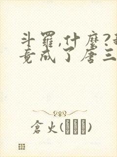 斗罗,什么?我竟成了唐三他爹