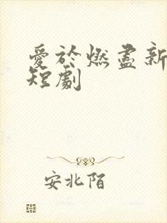 爱于燃尽新生 短剧