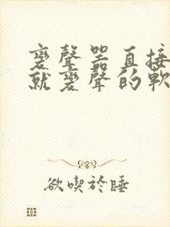 变声器直接说话就变声的软件免费