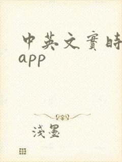 中英文实时翻译app 中英文实时翻译app