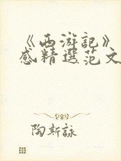 《西游记》读后感精选范文500字