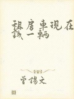 租房车现在多少钱一辆