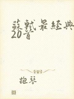 苏轼最经典的诗20首
