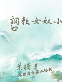 调教女奴小说重口