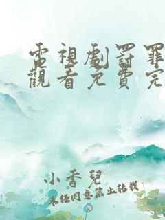电视剧罚罪在线观看免费完整版