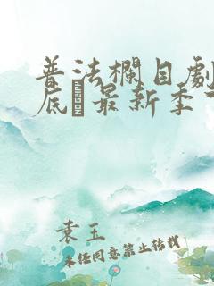 普法栏目剧 卧底·最新季下部