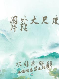 国外大尺度床戏片段