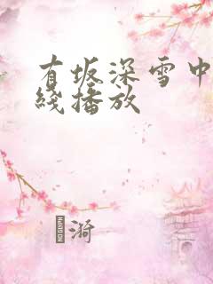 有坂深雪中文在线播放