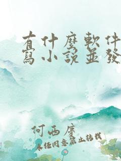 有什么软件可以写小说并发布
