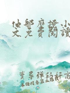 他那么撩小说全文免费阅读无删减