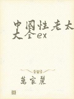 中国性老太hd大全ex