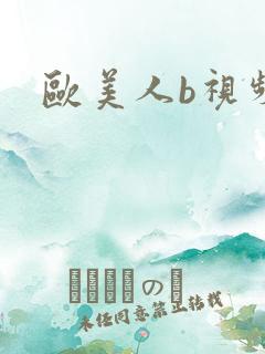 欧美人b视频