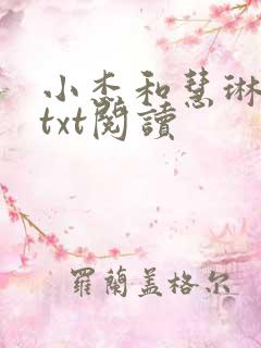 小杰和慧琳全文txt阅读