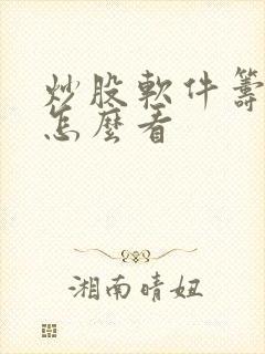炒股软件筹码峰怎么看