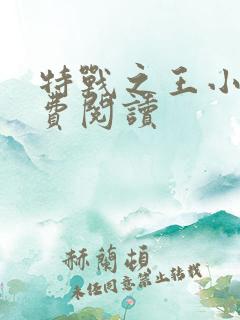 特战之王小说免费阅读