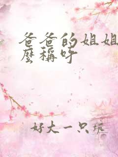 爸爸的姐姐叫什么称呼