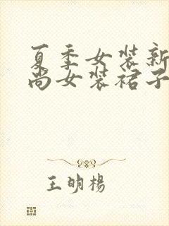 夏季女装新款时尚女装裙子