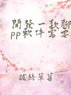 开发一款聊天app软件需要多少钱