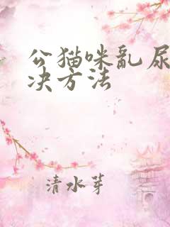 公猫咪乱尿的解决方法