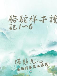 骆驼祥子读书笔记1~6