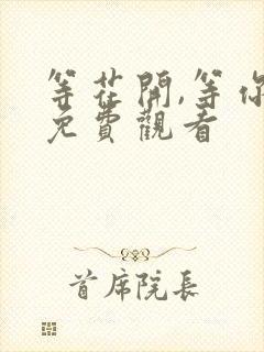 等花开,等你归免费观看 等花开,等你归免费观看