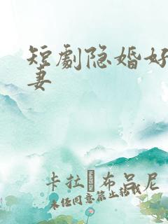 短剧隐婚好运甜妻