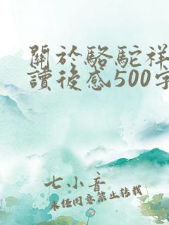 关于骆驼祥子的读后感500字