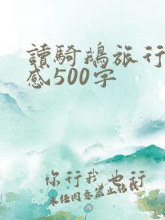 读骑鹅旅行记有感500字