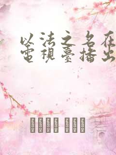 以法之名在哪些电视台播出