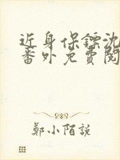 近身保镖沈浓墨番外免费阅读