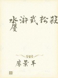 水浒武松杀西门庆
