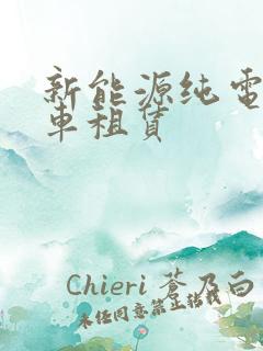 新能源纯电动货车租赁