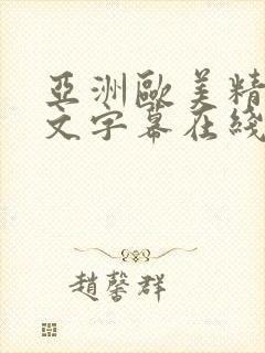 亚洲欧美精品中文字幕在线观看