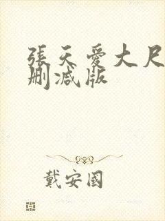 张天爱大尺度未删减版