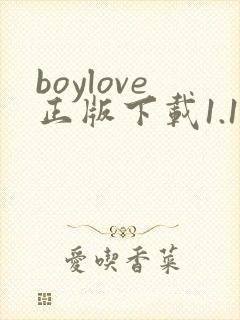 boylove正版下载1.1.2