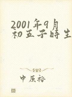 2001年9月初五子时生辰八字算命