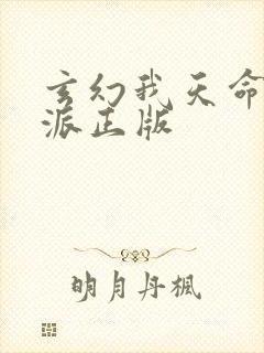 玄幻我天命大反派正版