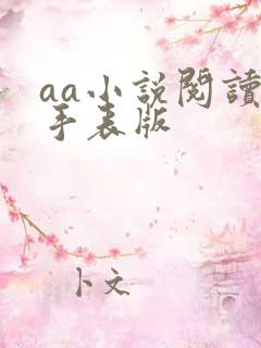 aa小说阅读器手表版
