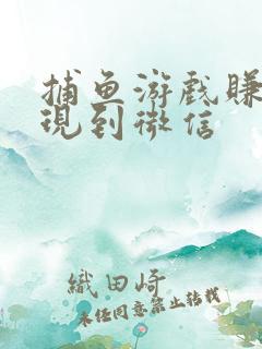 捕鱼游戏赚钱提现到微信