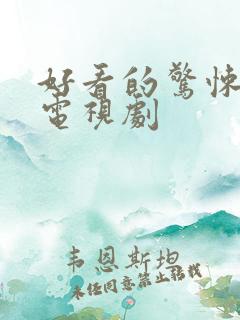 好看的惊悚悬疑电视剧
